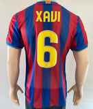 jersey Barcelona 2009 - 10 Home sextete player issue kitroom champions Xavi nike printed tag