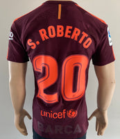 jersey shirt kitroom player issue utilería Sergi Roberto Barcelona 2017 2018 versión jugador tercera la liga