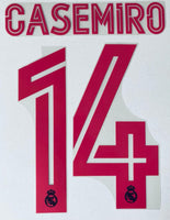 Numero Real Madrid 2020-21 Casemiro Tercera equipacion Version jugador Player issue