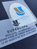 Parche MDT Barcelona 2018 Supercopa Sevilla Text Print Original Profesional