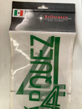 Name set Número R. Márquez 4 Selección México For away kit/Para la camiseta de visita Mundial de Alemania 2006 WC Stilscreen