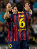 Name set Número Xavi 6 FC Barcelona 2012-14 For Home kit/Para la camiseta de local Sipesa Player Issue