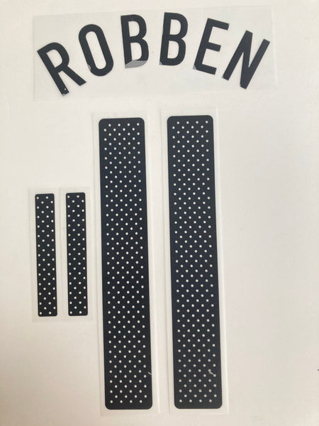 Name set Número “Robben 11”  Selección Holanda 2010 Mundial de Sudáfrica  Para la camiseta de local/for Home kit SportingiD