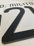 Name set Número D. Milito 21 Selección Argentina 2010 For home kit/Para la camiseta de local Dekographics