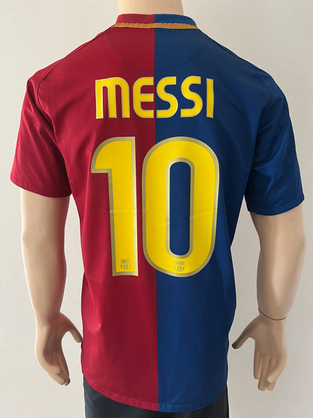 2008-2009 FC Barcelona Home Messi 10 Shirt Liga Pre Owned Size S