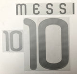 Name set Número Messi 10 Selección Argentina For away kit/Para la camiseta de visita  Mundial de Sudáfrica 2010 WC Dekographics