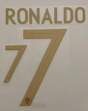 Name set Número Ronaldo 7 Para NIÑO Selección Portugal 2020-21 Para la camiseta de local/for home Kit SportingiD