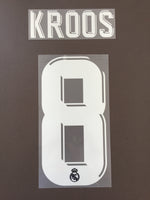 Nombre y Numero Real Madrid 2017 - 18 Kroos Local Dorsal