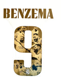 2022-2023 Benzema Home Special Golden Ball Name Set Special Edition Avery Dennison