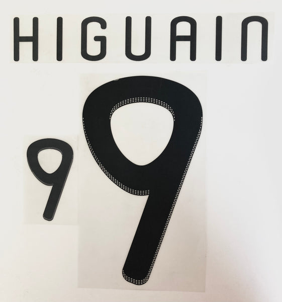 Name set Número Higuaín 9 Selección Argentina Para la camiseta de local WC Sudáfrica 2010 Dekographics