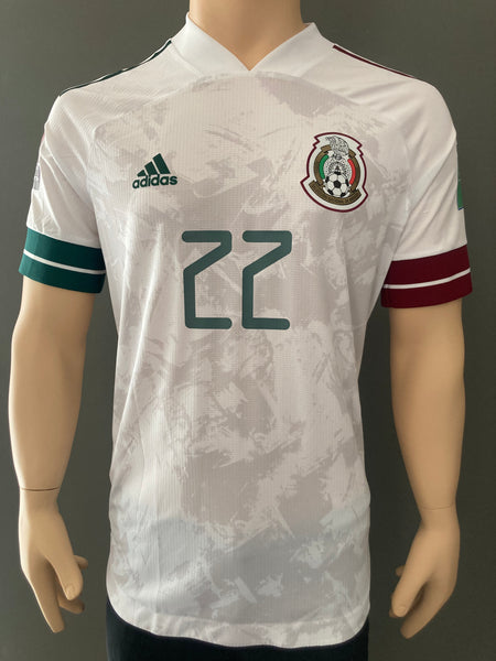 Jersey Seleccion Mexicana 2020 2021 Hirving Chucky Lozano 22 visita version jugador de utileria Away player issue kitroom