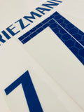 Name set Número “Griezmann 7”  Selección Francia 2020 EURO 2020 Para la camiseta de visita/for away kit Monblason