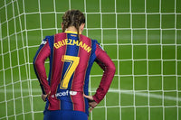 Name set Número Griezmann 7 FC Barcelona 2020-21 For home kit/Equipación de local La Liga Avery Dennison Fan