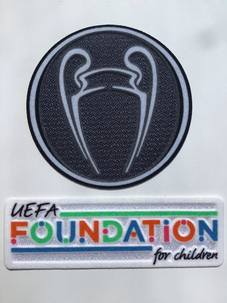 Kit of Badges UEFA Champions League Winners and Foundation Manchester City Chelsea Sporting iD
