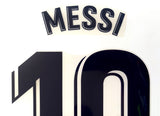 Set de Nombre y Número NIÑO o Dama Barcelona 2019-20 Messi 10 Third/Tercera Avery Dennison Fan Version