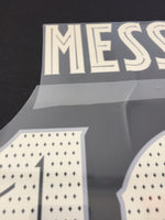 Name set Número Messi 10 FC Barcelona 2021-22 For home kit/Para la camiseta de local Supercopa/Copa del Rey Avery Dennison Player Issue