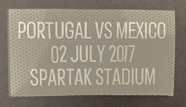 MDT Match Detail FIFA Copa Confederaciones Rusia 2017 Portugal Vs México Kitroom Player Issue