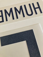 Name set Número Hummels 5 Selección Alemania 2020 EURO 2020 Para la camiseta de visita/for away kit Dekographics