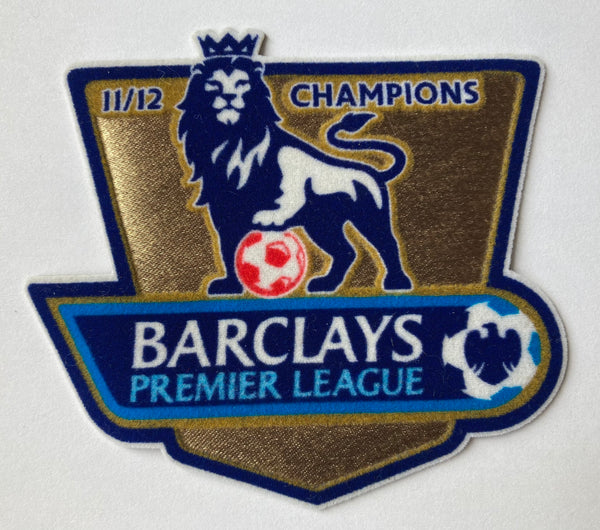 Set de parches Barclays Premier League Champions 2011-12 Manchester City Lextra SportingiD Player Issue