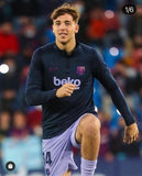 Sudadera Pre Match Nike FC Barcelona 2021 2022 visita medio cierre Away kit utilería Player Issue Kitroom