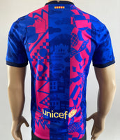 2021-2022 FC Barcelona Third Shirt European Competitions Pre Owned Size M