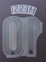 Name set Número Messi 10 FC Barcelona 2021-22 Para la camiseta de local La Liga Avery Dennison Player Issue