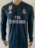 Jersey Adidas Real Madrid CF 2018-19 Visita/Away UCL Long Sleeve Gareth Bale Climachill Kitroom Player Issue