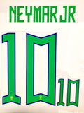 Name set Número Neymar Jr 10 Selección Brasil 2022 Qatar WC Para la camiseta de local/For home kit