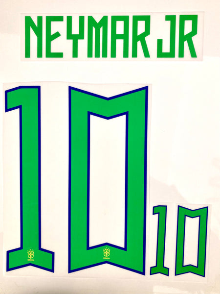 Name set Número Neymar Jr 10 Selección Brasil 2022 Qatar WC Para