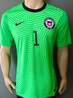 2020 Chile National Team Goalkeeper C. BRAVO 1 Kitroom Player Issue BNWT Size L (fit)