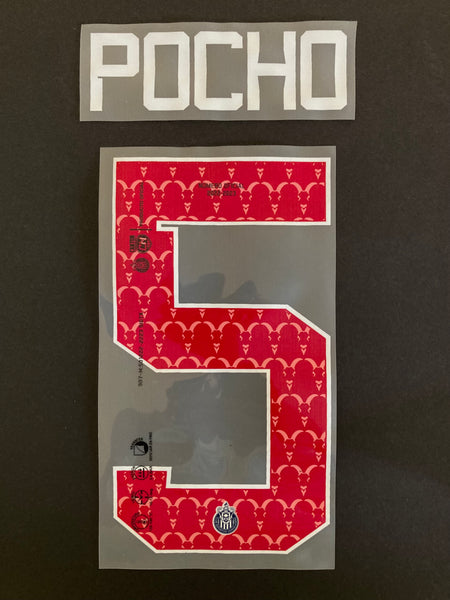 Name set Número Pocho Guzmán 5 Chivas 2022-23 Para la tercera equipación Liga MX Cantón Merchandising