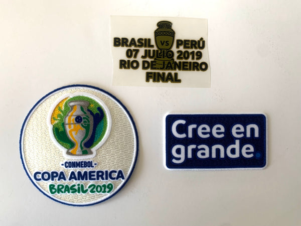 Set MDT y Parches Final Copa América 2019 Brasil vs Perú Utileria