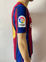 2020-2021 Messi Barcelona Home Shirt Player Issue Kitroom Printed Tag La Liga Version Size L