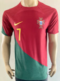 2022 Portugal Home Qatar WC RONALDO 7 Player Issue BNWT Size XL