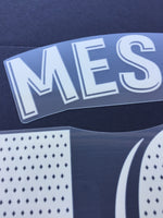 Name set Número Messi 10 FC Barcelona 2021-22 Para la camiseta de local La Liga Avery Dennison Player Issue