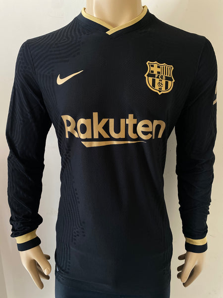 Jersey Nike FC Barcelona 2020 21 Away Visita Vaporknit Long sleeve Ped maskjerseys