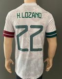 Jersey Selección Mexicana 2020 2021 Hirving “Chucky” Lozano 22 visita versión jugador de utileria Away player issue kitroom