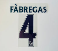 Nombre y número Chelsea 2016-17 Tercera Fabregas