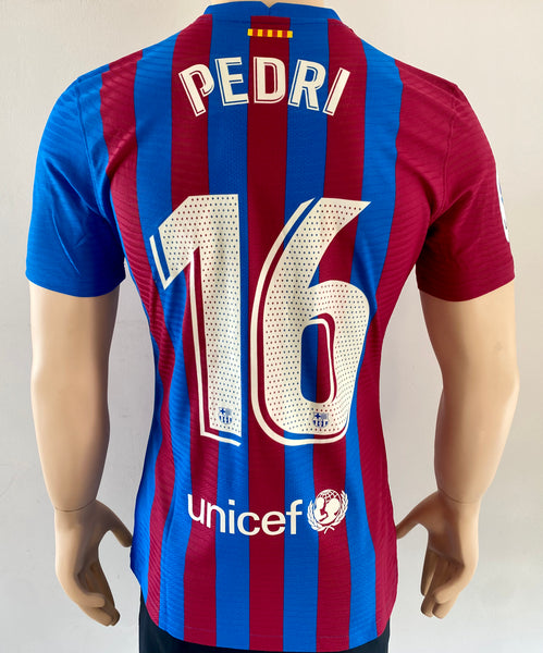 2021 2022 Barcelona Home Shirt PEDRI 16 Player Issue KItroom Size M