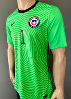 2020 Chile National Team Goalkeeper C. BRAVO 1 Kitroom Player Issue BNWT Size L (fit)