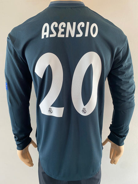 Jersey Adidas Real Madrid CF 2018-19 Visita/Away Marco Asensio UCL Long Sleeve Climachill Kitroom Player Issue