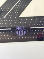Name set Número F. De Jong 21 FC Barcelona 2021-22 For away kit/Para la camiseta de visita Champions/Supercopa/Copa del Rey Avery Dennison Player Issue