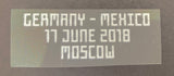 MDT Match Detail FIFA World Cup Rusia 2018 Mundial de Rusia  Alemania Vs México