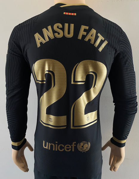 Jersey Nike FC Barcelona 2020-21 Away/Visita Vaporknit Long sleeve Ansu Fati Kitroom Player Issue