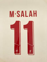 Set name nombre y número M. Salah 11 Liverpool 2019 - 2020 Visita / Away V. Jugador Player a issue Avery