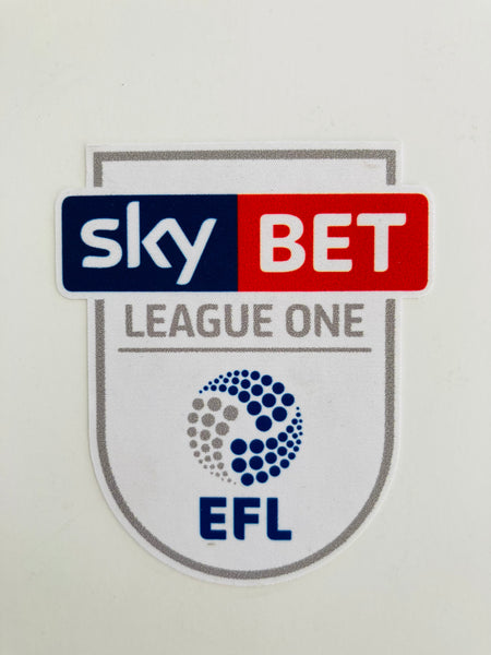 Set de parches oficiales Sky Bet EFL League 1 2016-18 SportingiD Player Issue