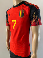 Jersey  Selección Bélgica 2022 Local Home Qatar WC De Bruyne Player Issue BNWT