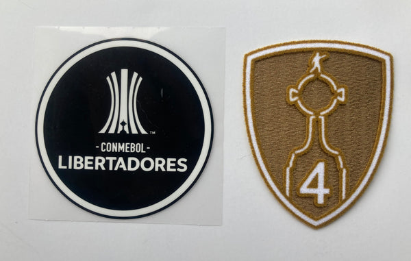 Set de parches Oficiales Copa Libertadores 2022 River Plate Player Issue Fiberlok