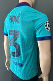 Jersey Nike FC Barcelona 2019-20 Tercera/Third kit Piqué UCL Vaporknit Player Issue