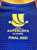 Jersey Barcelona 2020-21 Supercopa Final MDT Final Messi Versión Jugador utileria shirt player issue kitroom printed tag